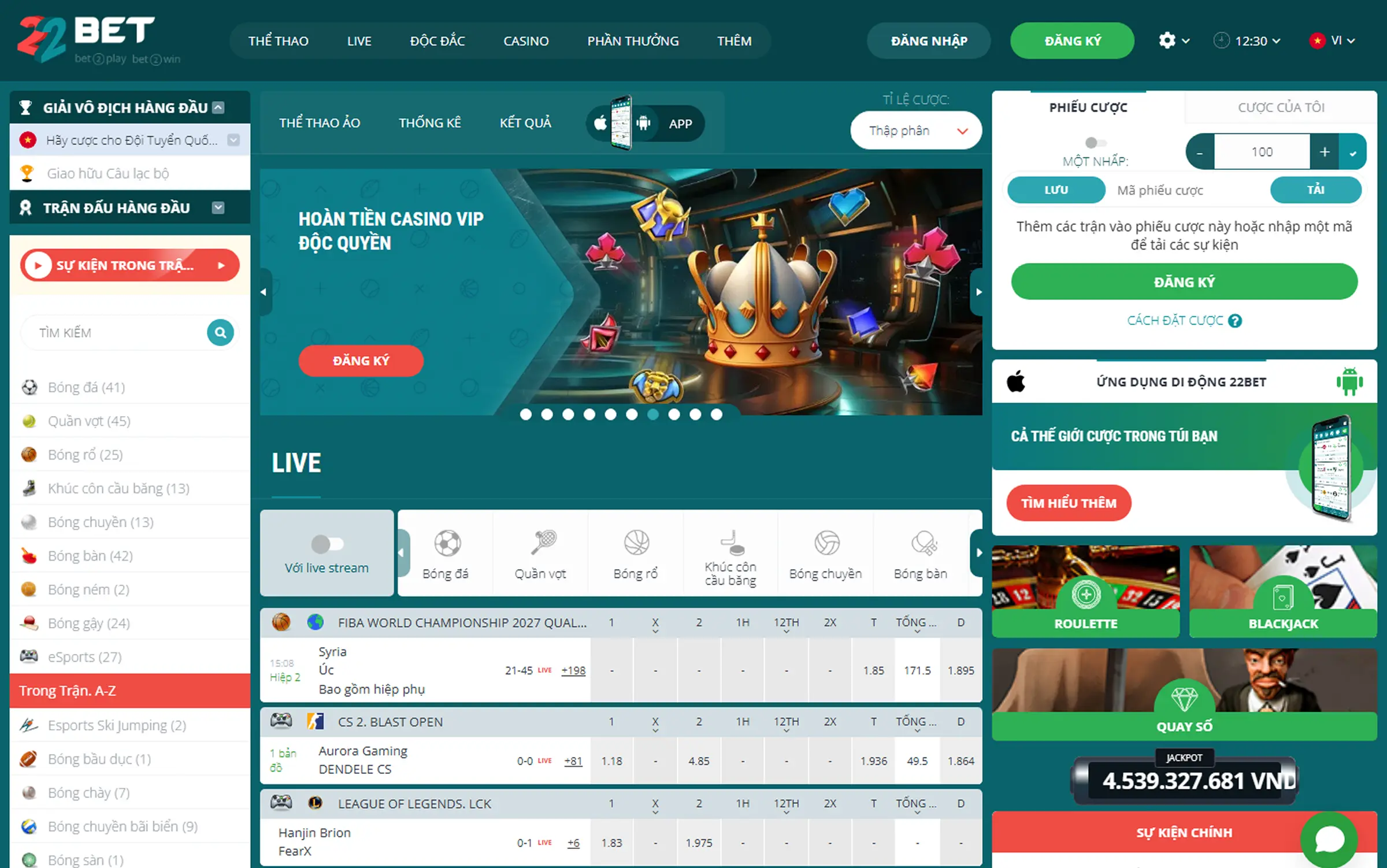 22Bet Các Trận Đấu Thể Thao Trực Tiếp 22Bet Các Trận Đấu Thể Thao Trực Tiếp